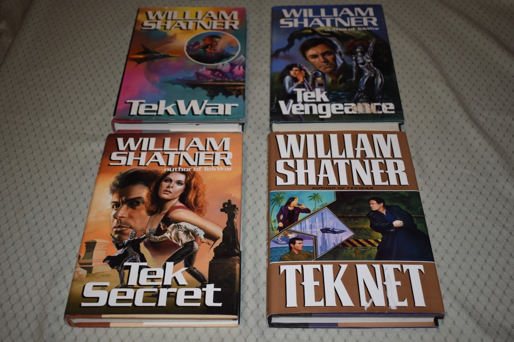 TekWar Lot/Set William Shatner (1st Edition/Varied Prints,Vengeance,Net,Secret)