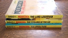 Michael Moorcock DAW SF 1st Ed. Lot: The Land Leviathan, Steel Tsar, Warlord Air