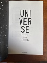 Jos Jansen Universe Facts in the Post-Truth Era Robbert Dijkgraaf 2018 Paperback
