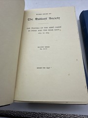 Travels Abbe Carré India 3 Vol Hakluyt 1947 Inscribed Set (AB114)