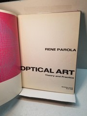 Optical Art Theory and Practice by Rene Parola, 1969 1st Printing