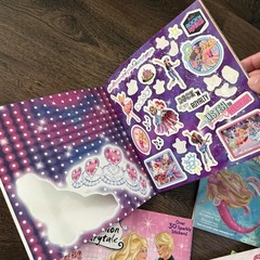 Barbie Book Lot of 9 Fairy Princess Mermaid + Sticker Activity Books