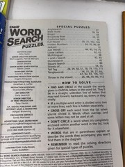 Lot of 5 Dell Penny Press Kappa Word Search Find Puzzle Books Jumbo,Tick Tock