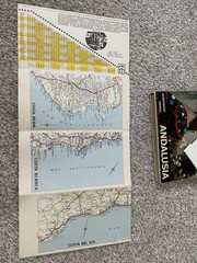 Vtg Andalusia Book W Map article 1964 English Southern Spain Acquaroni Arielli