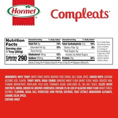 Turkey & Dressing Microwave Trays – 20g Protein per Serving – 6 Pack of 10 oz