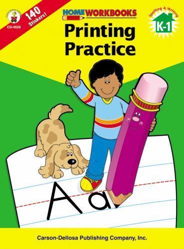 Printing Practice, Grades K – 1 (Home Workbooks) paperback Used – Very Good