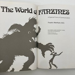 The World of Fanzines A Special Form of Communication Fredric Wertham Ex Library