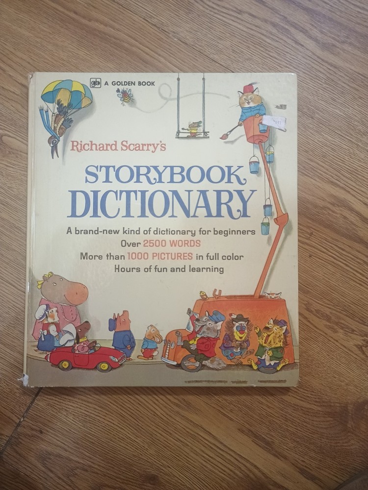 VTG 1974 Richard Scarry’s Storybook Dictionary A Golden Book
