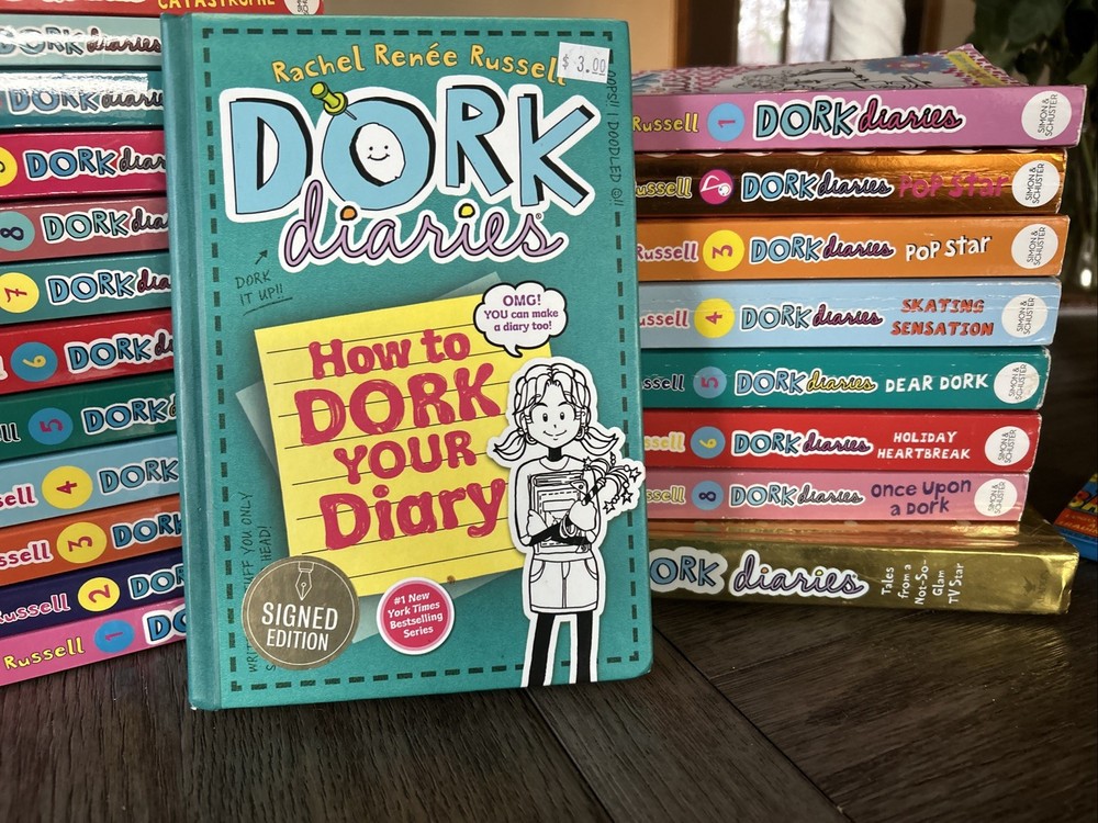 Dork Diaries Series (Vol. 1-8). By Rachel Renee Russell 8 Bks Set- Ages 9-14-PB
