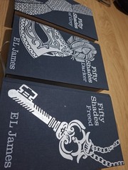 SIGNED COLLECTOR’S SET – Fifty Shades Trilogy by E L James (2012 Hardcovers)