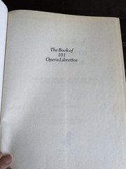 Book Of 101 Opera Librettos 1996 EUC Orig W English Translation 1437 Pages
