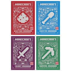 Minecraft Handbook Collection by Mojang AB: 4 Books Set – Ages 8-10 – Paperback