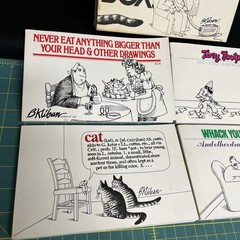 KLIBAN IN A BIGGER BOX 4 Book Set Softcover First Print 1970’s Humor Cartooning
