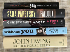 Lot of 5 Hardcover Mystery & Fiction novels various authors see photo for titles
