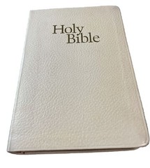 Holy Bible Study Edition The National Bible Press King James Creme Leather READ