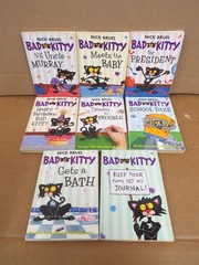 Bad Kitty 8 Book Lot Nick Bruel School Daze President Bath Humor Square Fish