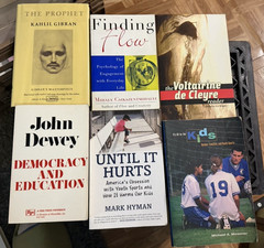 Mix Lot Of 12 Random Books – Yoga/Pilates, Poetry, Sports, Kids, Education