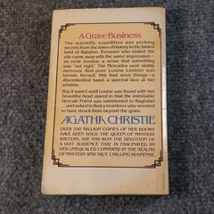 Vintage Agatha Christie Paperback Book Lot of 4 Poirot Mysteries Dell 60s 70s
