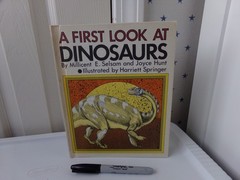 By Millicent E. Selsam A First Look at Dinosaurs Science Vtg Hardcover Book 1982