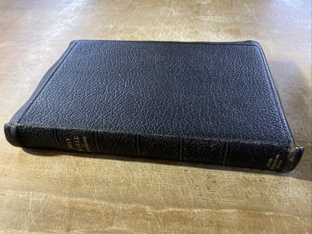 Oxford KJV Bible Longprimer Genuine Morocco Leather Lined Large Print 03699x