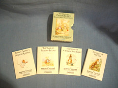 Original Peter Rabbit Miniature Collection 5~4 Boxed Mini Books~1990