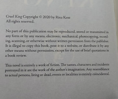 Cruel King by Rina Kent Special Edition 2020 HC