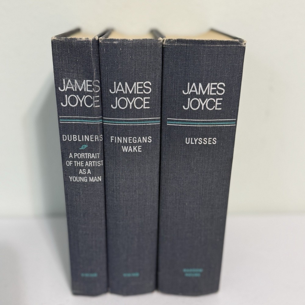 3 James Joyce Novels: Finnegans Wake, Ulysses, Dubliners By Viking Press