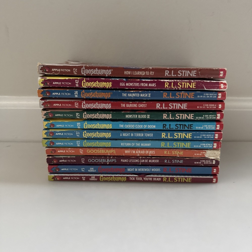 VTG 1990’s Goosebumps Book Lot 12 1st Editions Paperback R. L. Stine Books