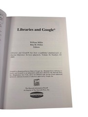 Libraries and Google Miller Pellen 2006 Information Science Haworth Press