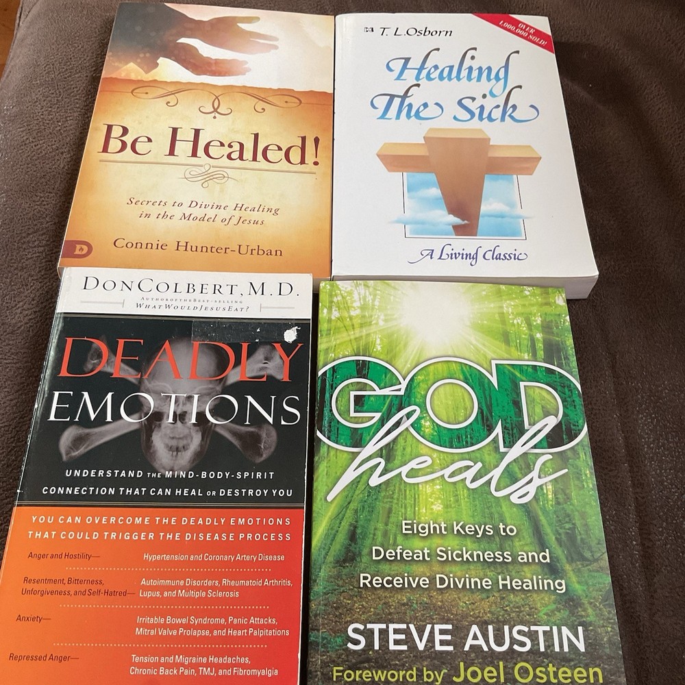 Religious Books On Healing Set Of 4 All Different Authors
