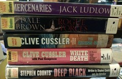 Lot Of 5 Large Print Adventure Books Fiction