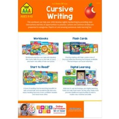 Cursive Alphabet Letters Writing Workbook Handwriting Worksheets Grades 3-4