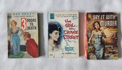 Lot of 18 Vintage Mystery Pulp Paperbacks: Halliday, Kaufman, Stout, Coxe, Ronns