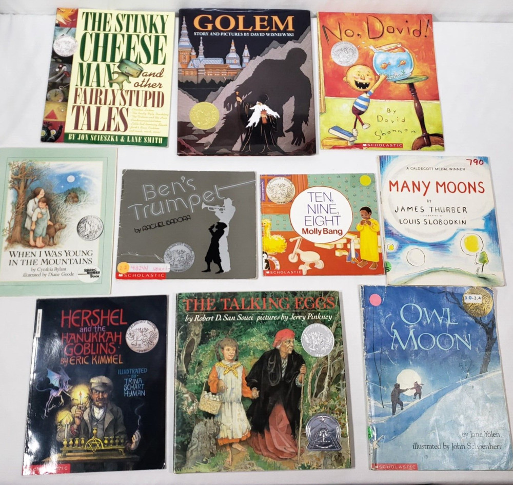 Kids Caldecott Award Picture Books Lot Of 10 Homeschool Classroom Honor Winners