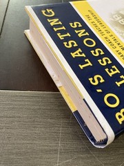 Bo’s Lasting Lessons by Schembechler/Bacon 2007 Signed First Edition Hardcover