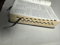 Holy Bible King James Version cross section reference as shown