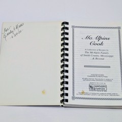 McAlpins Family Recipes Morris Press Cookbook Scotland Heritage Smith County MS