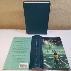 The Lightning Thief Percy Jackson Hardcover OOP Rick Riordan Unclipped Jacket