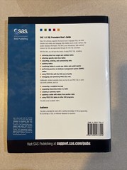 SAS 9.1 SQL PROCEDURE USER’S GUIDE By Sas Inc Institute & Sas Institute *VG+*