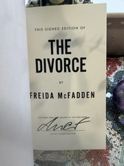 FREIDA MCFADDEN THE DIVORCE SIGNED AUTOGRAPHED 1ST ED/ 1ST PRINT BOOK – #1