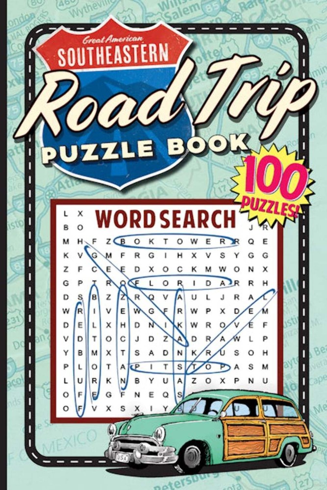NEW Applewood Books Great American Southeastern Road Trip Puzzle Book, 97819451