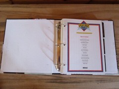 Sports Pages The Book for Fans 1996 Newfield, Binder, 10 Divider Tabs, 50 Pages