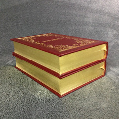 Thomas Jefferson Writings EASTON PRESS I & II Volumes 1 & 2 Red Leather Bound HC