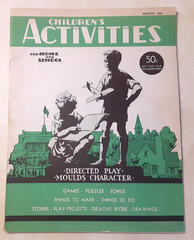 Vintage Children’s Activities for Home and School Magazine Easter 1940s Lot of 4