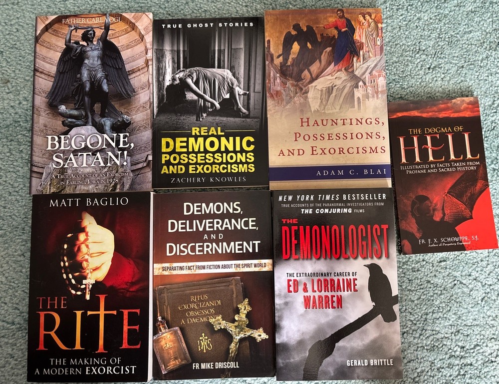 Lot Of 7 Catholic Books: Demons, Exorcism Etc See Photos For Titles -Brand New ￼