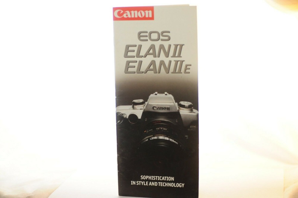 CANON EOS ELAN II SALES BROCHURE, 1995. 39 PAGES, ONE OWNER OUR STORE, FREE SHIP
