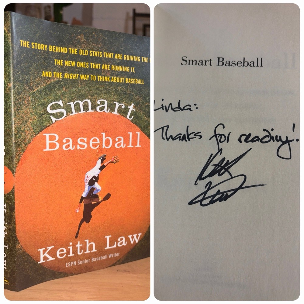 SIGNED Smart Baseball By Keith Law Hardcover, Dust Jacket William Morrow ~UNREAD