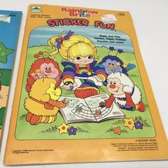 Rainbow Brite Coloring Book + Sticker Fun Golden Books Vtg 1984-85 UNUSED NOS