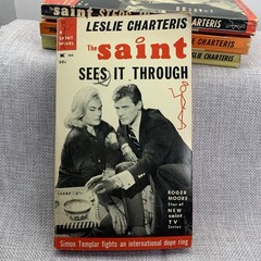 The Saint 6 book lot by Leslie Chartering Vintage 1930s 40s 60s Paperbacks