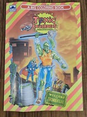 Vtg 1991 Toxic Crusaders Big Coloring Book Golden NOS Unused 90s